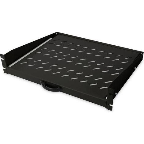 Digitus Estantería extensible negra 48,3x36,7 cm acero (1/3)