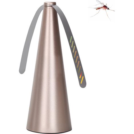 BEBUSINGOTO Leiser Abwehrventilator Mückenventilator Fliegenabwehrventilator Stumm Fliegenabwehrventilator Lebensmittelschutzventilator Tischventilator Gold