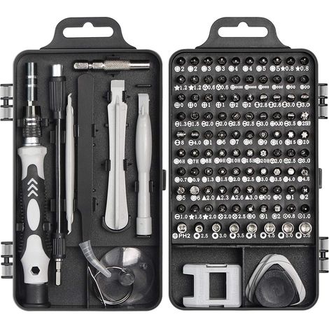 Präzisionsschraubendreher-Set, Faireach 115-in-1 Profi-Reparaturwerkzeug-Schraubendreher-Set, Multifunktions-Magnetschraubendreher für iPhone, Laptop, Mac, Uhr, Spielzeug, Schmuck, Brille, Geräte