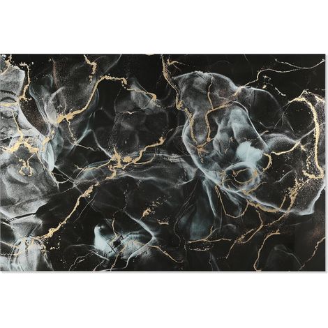 Cuadro Cristal Templado 150X0,4X100 Moderno Dorado