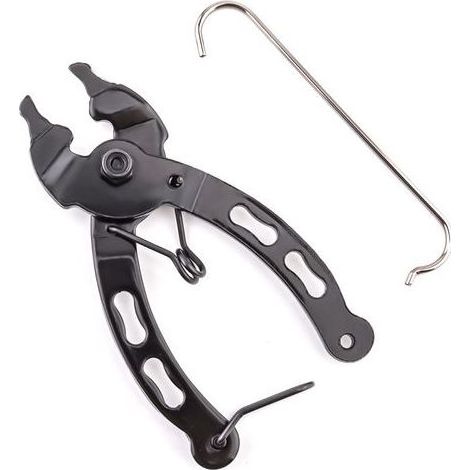 Pince à Chaîne de Vélo, Chain Plier Chaînette Manquante 2 en 1 Opener Closer Remover, Pince à Maillon de Bicyclette Portable avec Crochet Chaîne pour Vélo Route/Montagne (1/5)