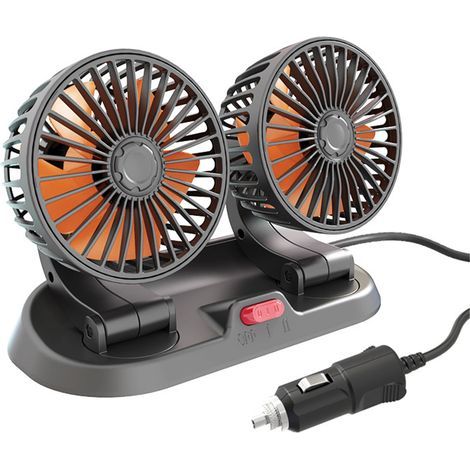 Ventilateur de refroidissement de voiture, connecteur allume-cigare réglable à double tête, circulateur d'air multifonction pour véhicules de Type 24V (1/5)