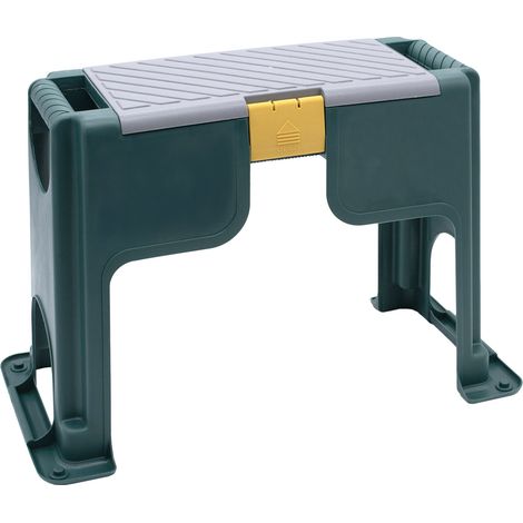 Garten Sitz- und Kniebank - 57 x 27,5 cm - Arbeits Hocker mit Kniepolsterung