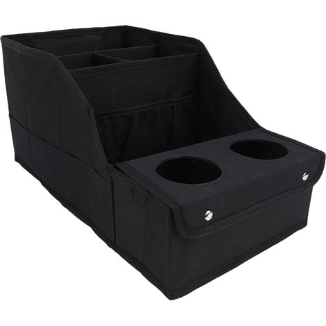 Rangement pour siège voiture repliable étanche spacieux avec compartiments support gobelets multi-poches coffre rangement avant arrière pour en-cas jeux (1/5)