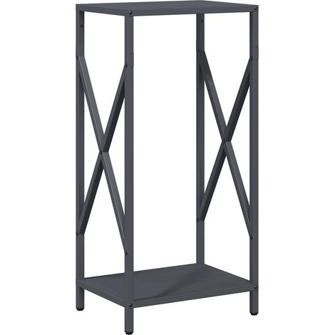 Maison Exclusive - Leñero antracita 34x25x70 cm Acero laminado en