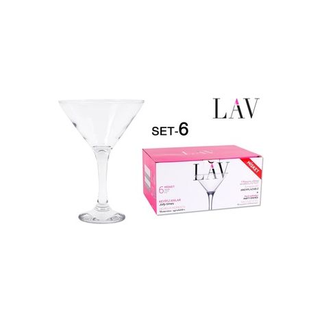 17,5 cls copa coctel combinados martini 175 cc misket lav - caja 6 unidades