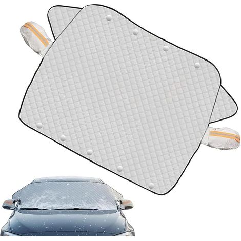 Housse de neige pour pare-brise, protection réfléchissante contre le givre pour pare-brise automobile pour extérieur, véhicules, SUV, camions, fenêtres et miroirs (1/5)