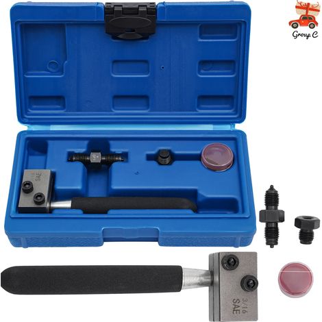 Bremsleitungsbördelwerkzeug,Bremsleitungs Bördelwerkzeug, 4,75 mm (3/16"),Bremsleitungsrohr Doppel,BöRdelwerkzeug Bremsrohrreibahle,Bördelwerkzeug (1/5)