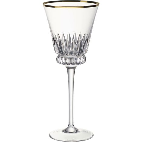 lot de verres à vin blanc avec bord doré Grand Royal Gold, verres à vin de 125 ml, verre cristallin, transparent (1/2)
