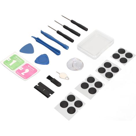 Patins de protection pour MacBook Pro en plastique résistant, installation facile, avec tournevis inclus.