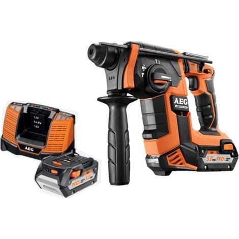 AEG – Marteau rotatif sans balais 18V – Force de frappe 2,5J – Moteur Brushless – SDS-Plus pour béton jusqu'à 26mm