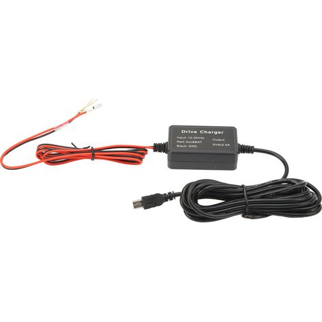 Kit câblage Dash Cam MINI USB 12V-30V à 5V adaptateur pour rétroviseur caméra GPS navigateur (1/5)
