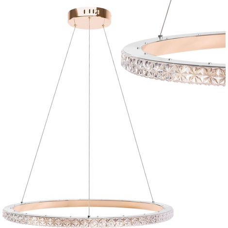 PENDELLEUCHTE TOOLIGHT LED MS009-CP ROSE GOLD 59CM