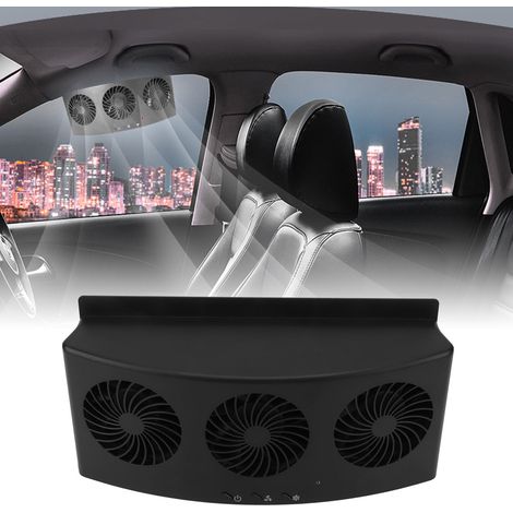 Ventilador USB para coche, 4000 RPM, 3 ventiladores, 2 velocidades, bajo nivel de ruido, buena disipación de calor para todo tipo de vehículos. (1/5)