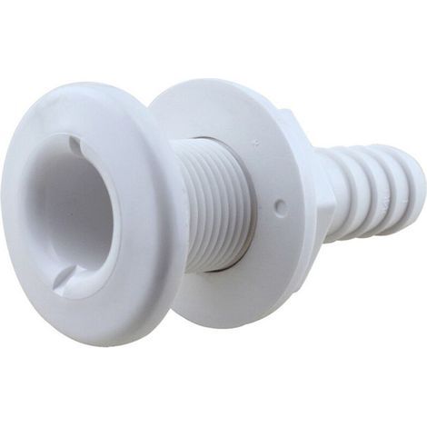 Sortie de vidange en plastique blanc marin, sortie de cale en ABS, accessoires marins et yachts, plastique 3/4 pouce (19 mm). (1/3)