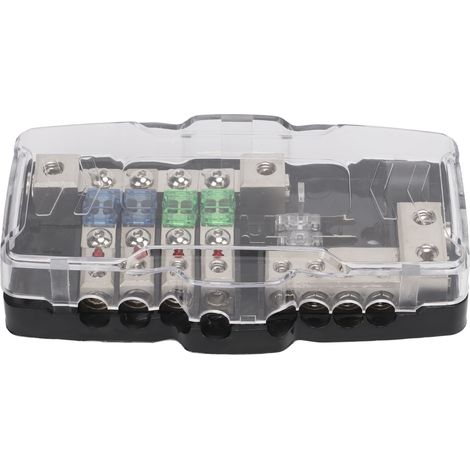 Boîtier de sécurité audio lesté avec indicateur LED. Équipement audio pour véhicules tout-terrain, UTV, camping-cars, remorques et bateaux. (1/5)