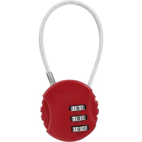 Antivol pour sac à dos, câble de 13 cm, cadenas pour casque à 3 chiffres (1/5)