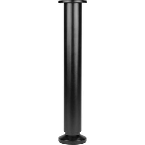 Nordlinger – Pieds de meuble ronds en acier chromé – Lot de 4 – Diamètre 60mm – Hauteur 700mm – Fixation à visser pour tables et bureaux