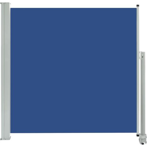 Toldo lateral retráctil/protección visual para patio jardín terraza balcón 160 x 300 cm azul 020007279 (1/5)