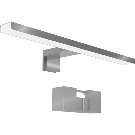 Lampada per specchio bagno finitura cromo lucido, 3 temperature di colore, comando con interruttore a muro, 3 modalità di installazione (1/5)