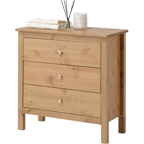 Settimino in legno Massello 3 Cassetti - Dimensioni 75 x 37 x 75 h. cm (1/3)