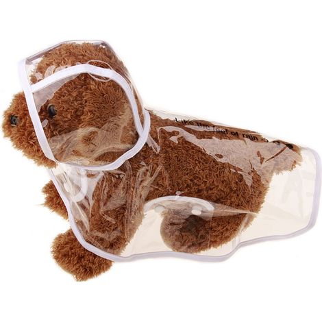 Poncho imperméable pour chien, vêtements pour chien, imperméable transparent pour chien