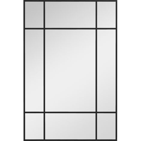 Neleren miroir mural verrière noir (1/5)