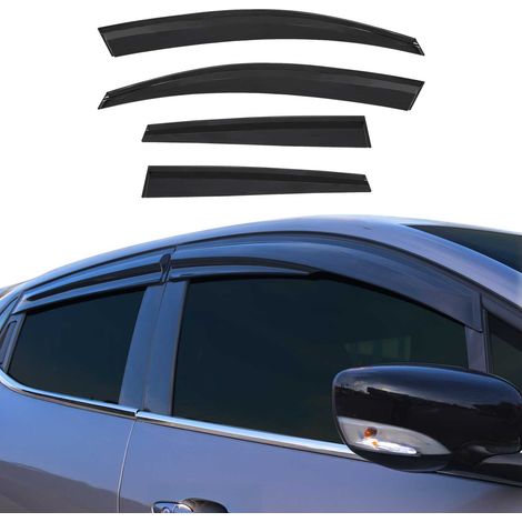 Déflecteurs De Vent Pluie d'air Compatible avec Renault Clio HB 5D 2019-2025 Acrylique 4Pcs