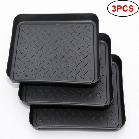 Plateau de Rangement Imperméable 3 Pièces pour Chaussures, Outils et Plantes - Idéal pour Jardin et Animaux (1/5)
