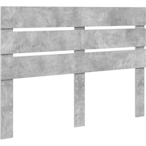 Tête de lit Gris béton 140 cm Bois d'ingénierie