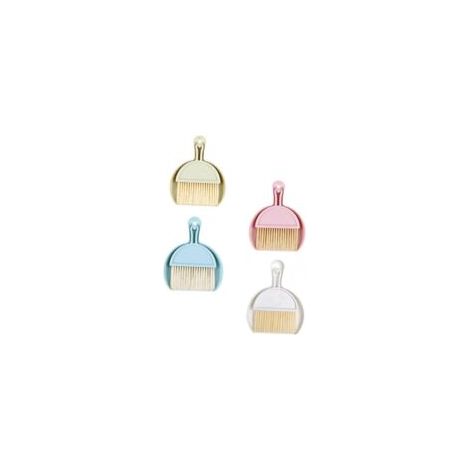 Set da 4 pezzi: scopa, ventilatore, mini pentola, padella, spazzola, paletta compatta e spazzola - Accessori per la pulizia di lana di nylon - Crezuo