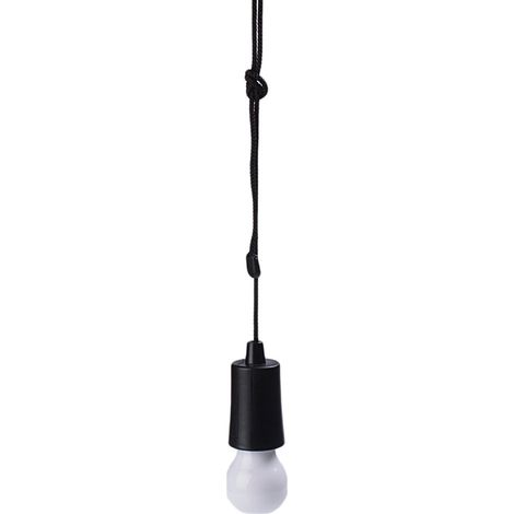 Bombilla Colgante LED a pilas  Negro (1/4)