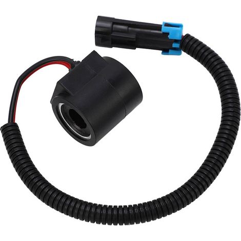 Bobine d'électrovanne 12 V avec connecteur 1/2 po de diamètre de trou 6671025 pour Bobcat Skid Steer 751 753 763 773 7753 (1/5)