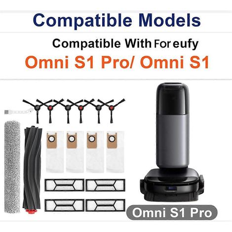 17 pièces de rechange pour aspirateur robot Omni S1 Pro - Brosse principale (1/5)