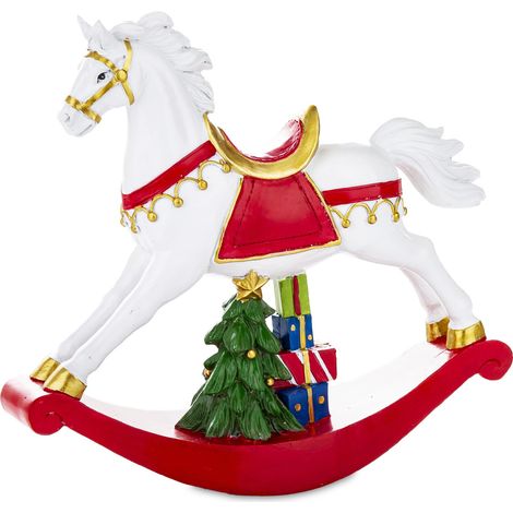 Figurine de Noël Cheval à bascule 22x24,5x7,2 (1/2)