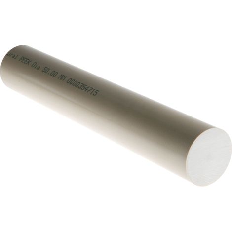 Tige en polyétheréthercétone PEEK RS PRO Beige Dia. 50mm x 300mm ( Prix pour 1 Lot )