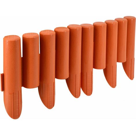 PALIZZATA DA GIARDINO AWTOOLS 8 pz. 2,3 m TERRACOTTA (1/4)
