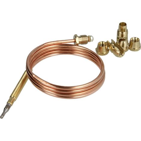 Siemens – Thermocouple universel 900 mm – Protection de l'allumage – Température max +650 °C – Raccordement vissé 11/32 – Matériaux Ni90Cr10 et constantan