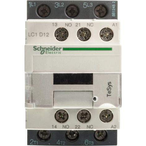 TeSys LC1D - contacteur - 3P - AC-3 440V - 12A - bobine 110Vca  - LC1D12F7