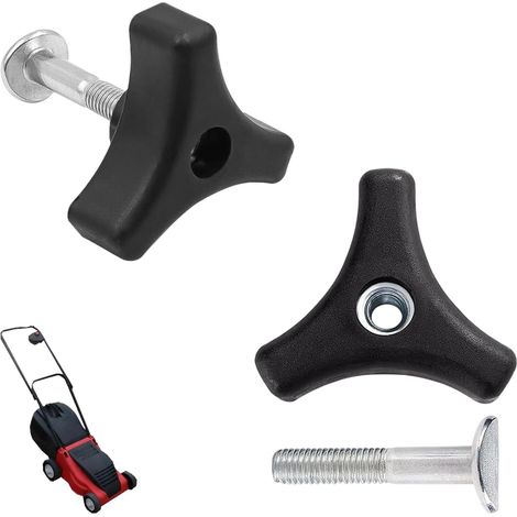 Lot de 2 Boulon de Rechange pour Tondeuse à Gazon Poignée Universelle de Tondeuse à Gazon Triangle Pièces de Remplacement pour Tondeuses pour Outils D'Extérieur (1/5)