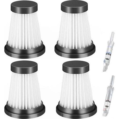 4er-Pack Ersatz-HEPA-Filter für Akku-Staubsauger, passend für Moosoo K12, K12 Pro, K13, Genius Invictus One 1.0, X7/2.0 und Foxnovo 13KPA (Filterzubehör). (1/4)