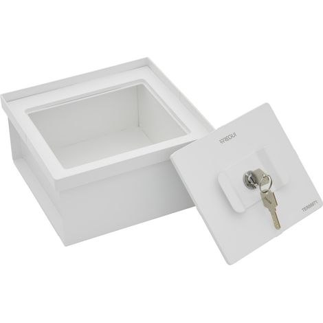ARREGUI Terra Caja Fuerte Camuflada para Instalación Oculta en el Suelo, Caja Fuerte Empotrable en el Suelo, Caja de Seguridad Secreta, Caja Fuerte Invisible, 10x20x20 cm, X L, Blanco - 22801W-S1 (1/5)
