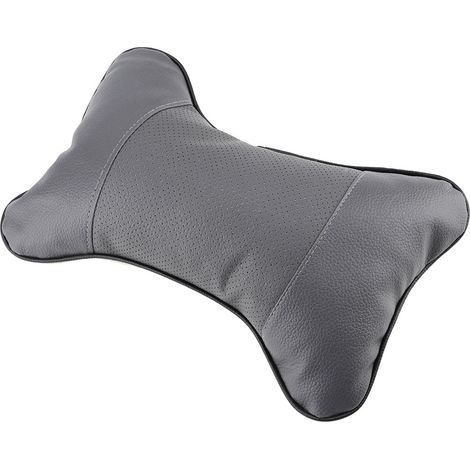 Oreiller doux pour appui-tête de siège de voiture, 1 pièce, coussin de soutien respirant pour la tête et le cou (gris) (1/5)
