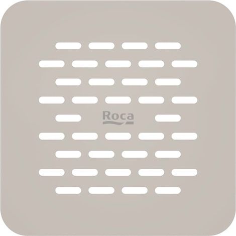 Roca – Grille de vidage en acier inoxydable pour receveur de douche Terran-N – Couleur beige – Résistance à la glissance – Accessoire siphon