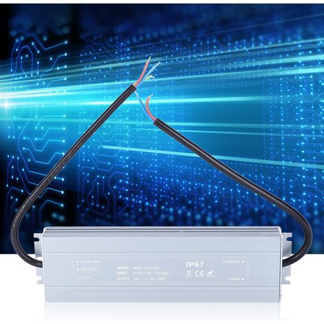 Alimentation à découpage HRUW-100W-24V étanche IP67, transformateur de commande de LED 100-240 V CA (1/5)