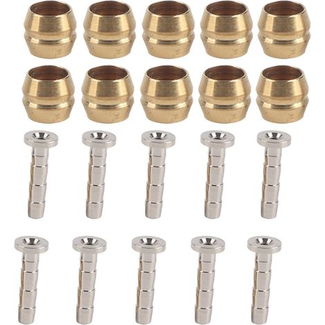 Inserts de remplacement pour 10 ensembles de connecteurs en forme d'olive pour flexibles de frein à disque hydraulique Olive and Barb Bh90 (Bh90). (1/5)