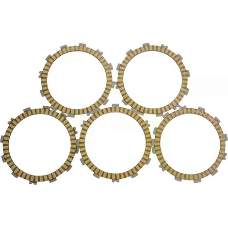 LOPOR Lot de 5 disques d'embrayage en fibre pour moto KAWASAKI EX250 Ninja250 EX Ninja 250 (2008-2022) (1/5)