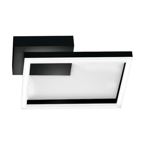 BARD plafonnier LED moderne 22W Noir 3394-21-101 Fabas Luce