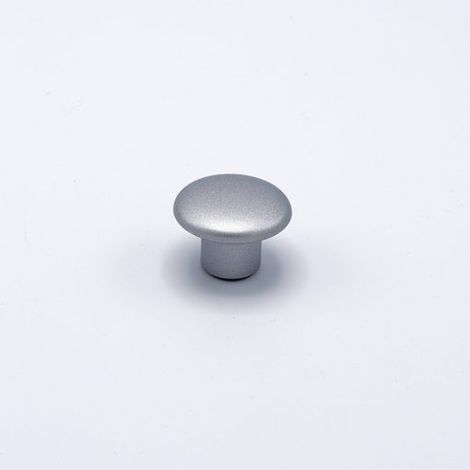 Pomello Piccolo per mobili Effetto Alluminio diametro 32 mm in pvc