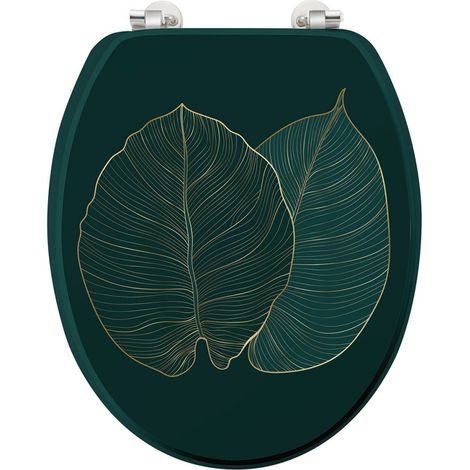 Abattant WC MDF charnières métal Jade (1/5)